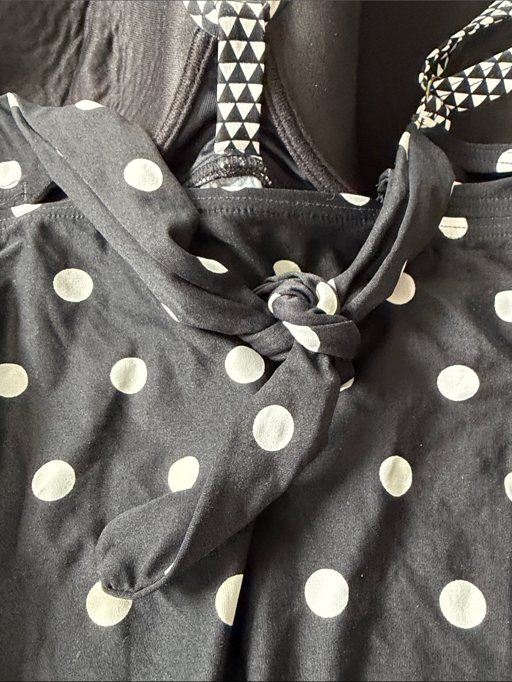 Coco Reef Black and White Polka Dot Tankini Top - Picture 7 of 10